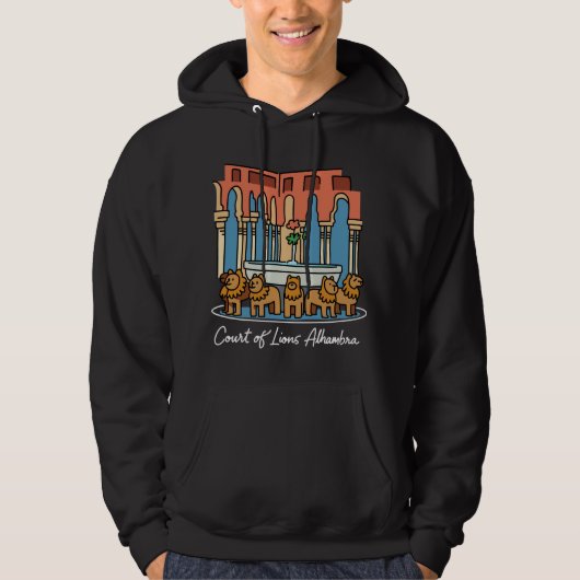 Alhambra Court of the Lions 3 Hoodie (Voorkant)