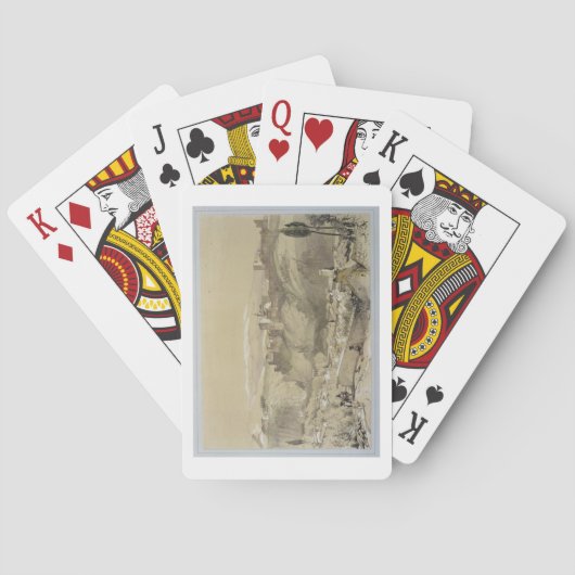 Alhambra from the Albay, from 'Sketches and Dr. Speelkaarten (Achterkant)