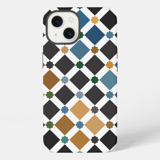 Alhambra Geometric iPhone 13 Case – Slim Artistic  Hoesje (Achterkant)