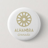Alhambra Granada 1 Ronde Button 5,7 Cm (Voorkant)