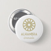 Alhambra Granada 1 Ronde Button 5,7 Cm (Voorkant /achterkant)