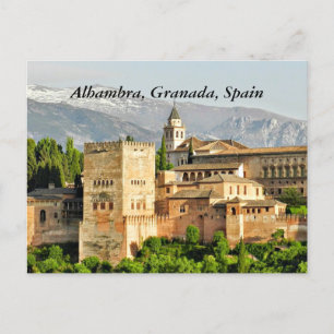 Alhambra, Granada, Andalusië, Spanje Briefkaart