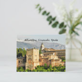 Alhambra, Granada, Andalusië, Spanje Briefkaart (Staand voorkant)