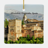 Alhambra, Granada, Andalusië, Spanje Keramisch Ornament (Achterkant)