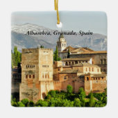 Alhambra, Granada, Andalusië, Spanje Keramisch Ornament (Voorkant)