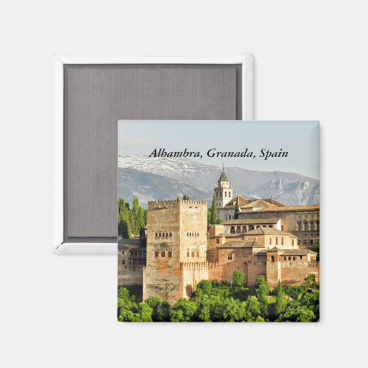 Alhambra, Granada, Andalusië, Spanje Magneet (Voorkant / Achterkant)
