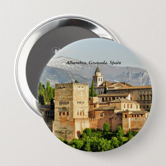 Alhambra, Granada, Andalusië, Spanje Ronde Button 4,0 Cm (Voorkant /achterkant)