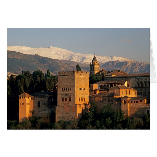 Alhambra; Granada; Andalusië, Spanje, Sierra (Voorkant Horizontaal)