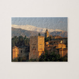 Alhambra; Granada; Andalusië, Spanje, Sierra Legpuzzel