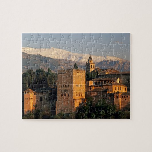 Alhambra; Granada; Andalusië, Spanje, Sierra Legpuzzel (Horizontaal)