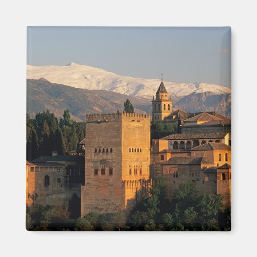 Alhambra; Granada; Andalusië, Spanje, Sierra Magneet (Voorkant)