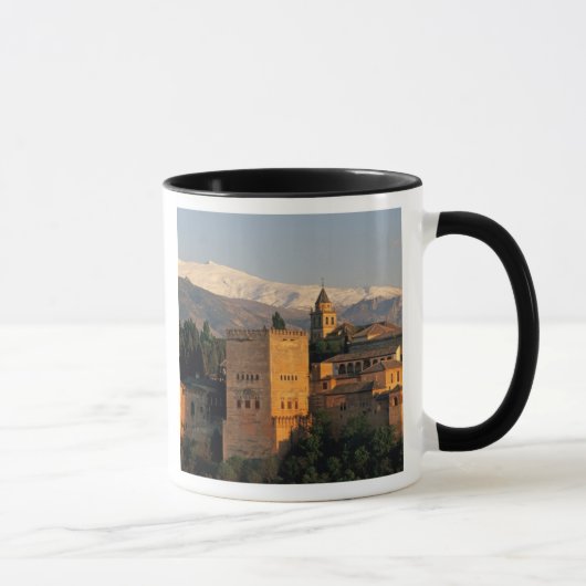 Alhambra; Granada; Andalusië, Spanje, Sierra Mok (Rechts)
