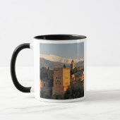 Alhambra; Granada; Andalusië, Spanje, Sierra Mok (Links)