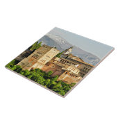 Alhambra, Granada, Andalusië, Spanje Tegeltje (Zijkant)