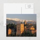 Alhambra; Granada; Andaslusie, Spanje, Sierra Briefkaart (Voorkant / Achterkant)