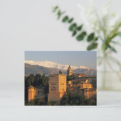 Alhambra; Granada; Andaslusie, Spanje, Sierra Briefkaart (Staand voorkant)