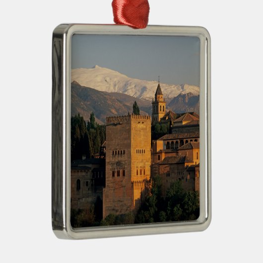 Alhambra; Granada; Andaslusie, Spanje, Sierra Metalen Ornament (Rechts)