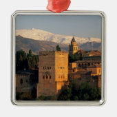 Alhambra; Granada; Andaslusie, Spanje, Sierra Metalen Ornament (Voorkant)