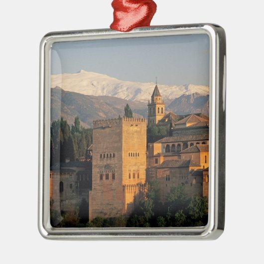 Alhambra; Granada; Andaslusie, Spanje, Sierra Metalen Ornament (Links)