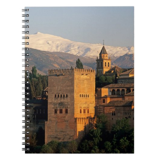 Alhambra; Granada; Andaslusie, Spanje, Sierra Notitieboek (Voorkant)