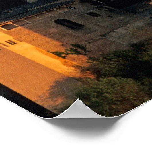 Alhambra; Granada; Andaslusie, Spanje, Sierra Poster (Hoek)