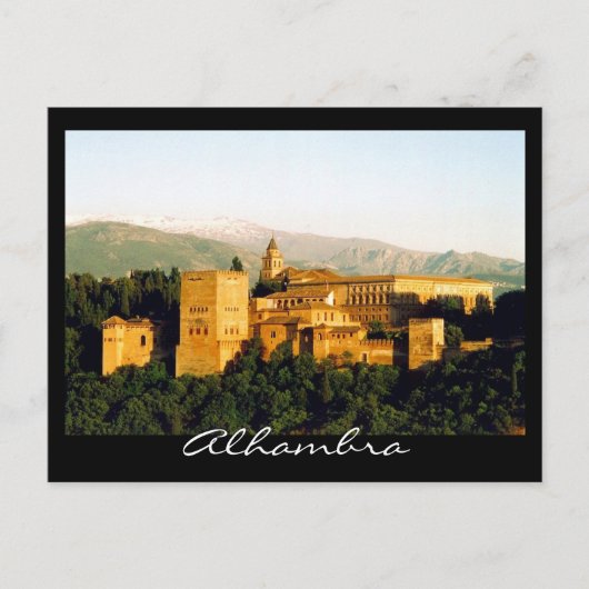 alhambra granada briefkaart (Voorkant)