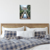 Alhambra Granada Marmeren Boog Kunst Canvas Afdruk (Insitu (Slaapkamer))