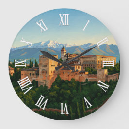 Alhambra Granada Spain Travel Grote Klok