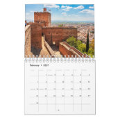 Alhambra, Granada, Spanje 12 maanden kalender (Feb 2027)