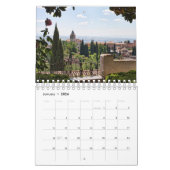Alhambra, Granada, Spanje 12 maanden Kalender (Jan 2026)