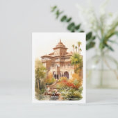 Alhambra Granada Spanje Beroemde Reisplaats Briefkaart (Staand voorkant)