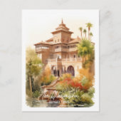 Alhambra Granada Spanje Beroemde Reisplaats Briefkaart (Voorkant)