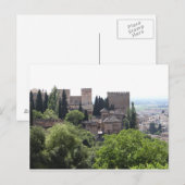 Alhambra, Granada Spanje Briefkaart (Voorkant / Achterkant)