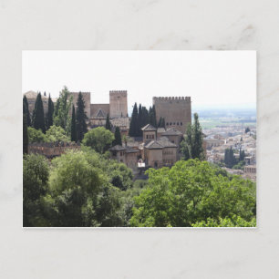 Alhambra, Granada Spanje Briefkaart