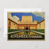 Alhambra Granada Spanje Briefkaart (Voorkant / Achterkant)