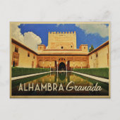 Alhambra Granada Spanje Briefkaart (Voorkant)
