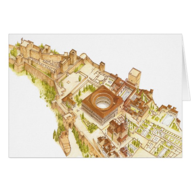 Alhambra Granada Spanje. Kasteel en paleizen (Voorkant Horizontaal)