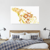 Alhambra Granada Spanje. Kasteel en paleizen Canvas Afdruk (Insitu (Slaapkamer))