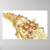 Alhambra Granada Spanje. Kasteel en paleizen Poster (Voorkant)