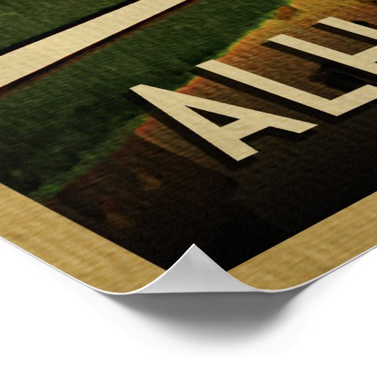 Alhambra Granada Spanje Poster (Hoek)