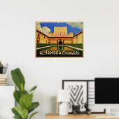 Alhambra Granada Spanje Poster (Thuiskantoor)