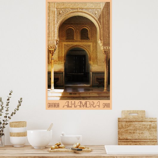 Alhambra, Granada, Spanje Poster (Keuken)