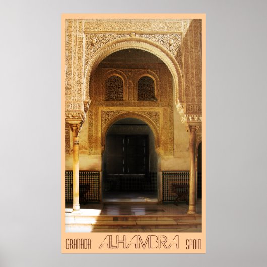 Alhambra, Granada, Spanje Poster (Voorkant)