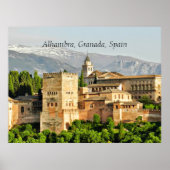 Alhambra, Granada, Spanje Poster (Voorkant)
