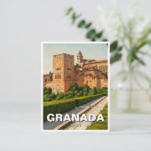 Alhambra Granada Spanje Reizen Briefkaart (Staand voorkant)