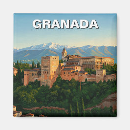 Alhambra Granada Spanje Reizen Magneet