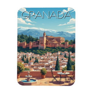 Alhambra Granada Spanje Reizen Magneet