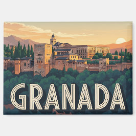 Alhambra Granada Spanje Reizen Magneet