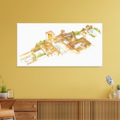 Alhambra Granada Spanje. Royal palaces Canvas Afdruk (Insitu (Woonkamer))