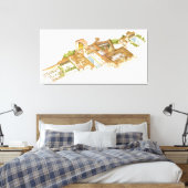 Alhambra Granada Spanje. Royal palaces Canvas Afdruk (Insitu (Slaapkamer))